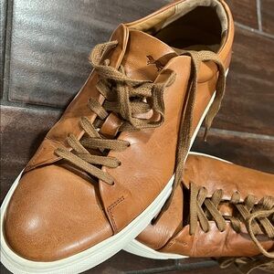 Men's Brown Leather Sneakers